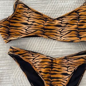 LA hearts animal print bikini
